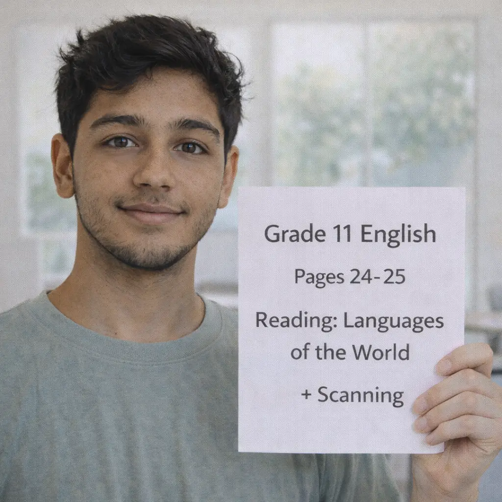 ترجمه صفحه ۲۴ و ۲۵ زبان یازدهم درس 1 | ریدینگ Languages of the World + Scanning
