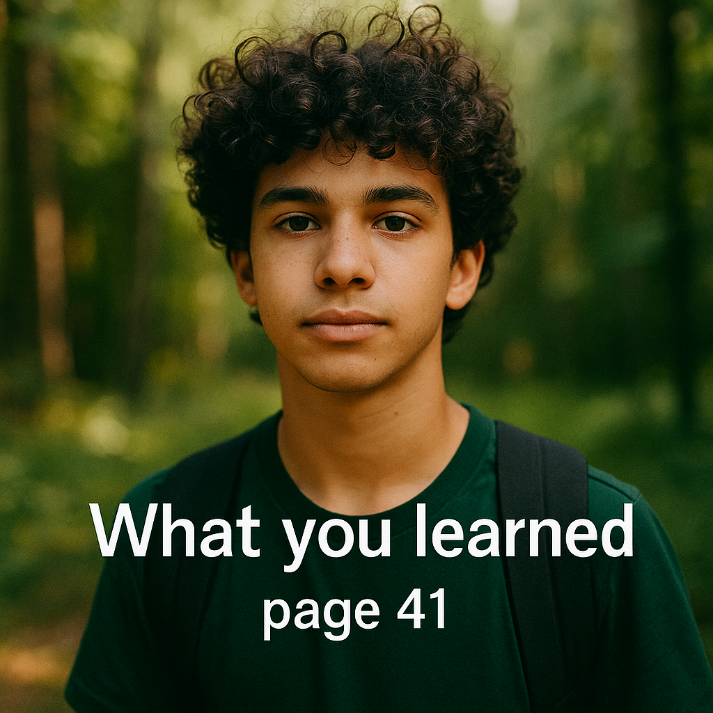 ترجمه صفحه ۴۱ زبان دهم | What you learned